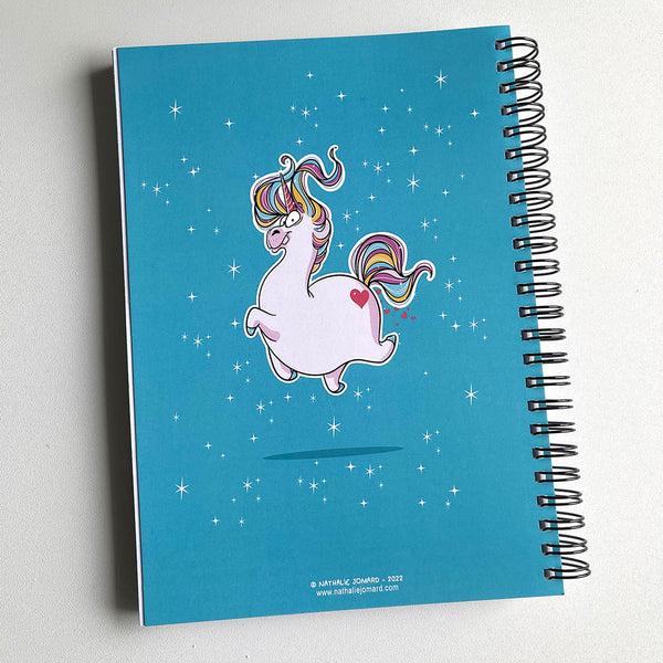 Mon carnet de notes Bouboulicorne by Nathalie Jomard - Carnet à spirale