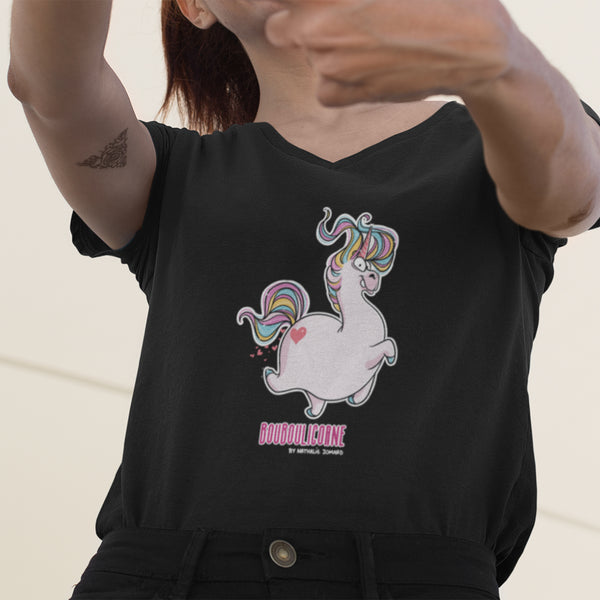 Bouboulicorne by Nathalie Jomard - T-shirt Unisexe Col V
