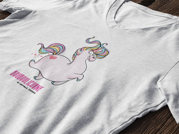 Bouboulicorne by Nathalie Jomard - T-shirt Unisexe Col V