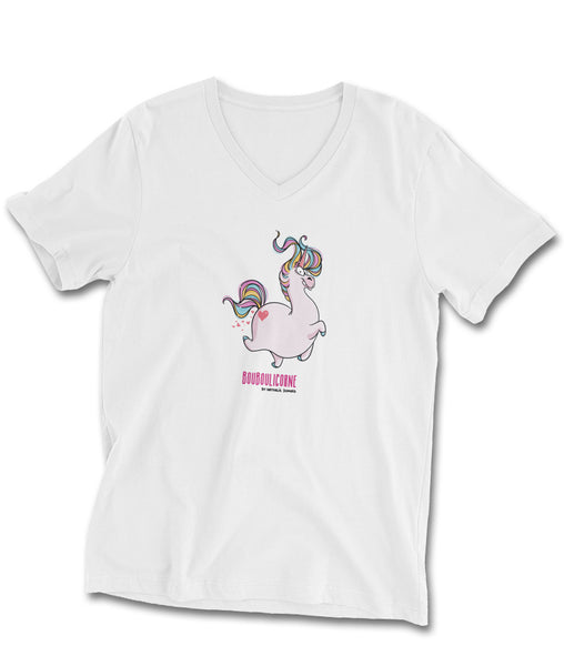 Bouboulicorne by Nathalie Jomard - T-shirt Unisexe Col V