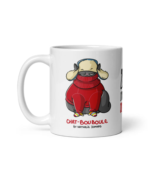 Chat-Bouboule 2023 by Nathalie Jomard - Mug Blanc Brillant