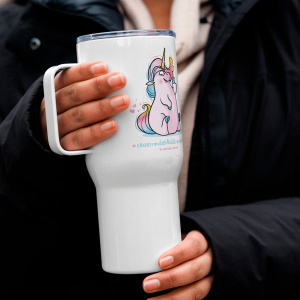 #cestformidabledetreunelicorne, by Nathalie Jomard - Mug avec anse