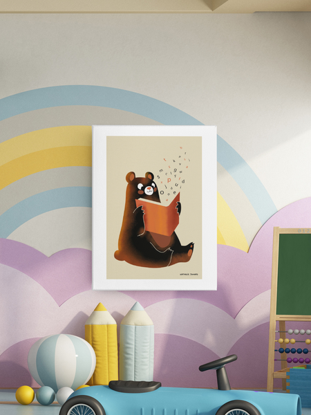 Poster Nounours by Nathalie Jomard