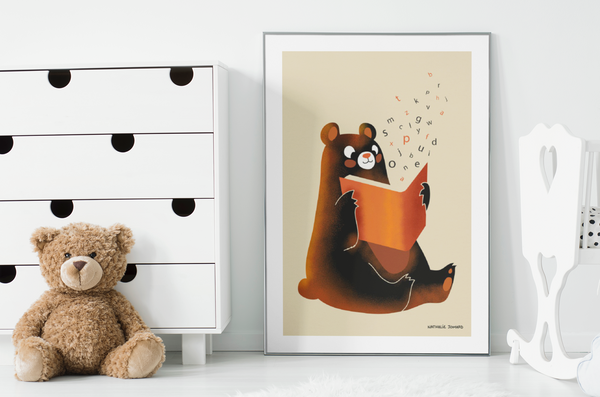 Poster Nounours by Nathalie Jomard