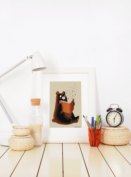 Poster Nounours by Nathalie Jomard