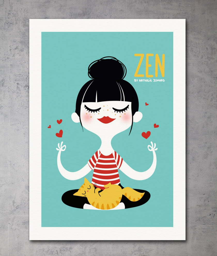 Poster Zen by Nathalie Jomard