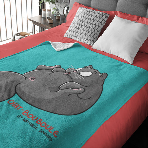 Chat-Bouboule by Nathalie Jomard - Petit plaid pour enfants