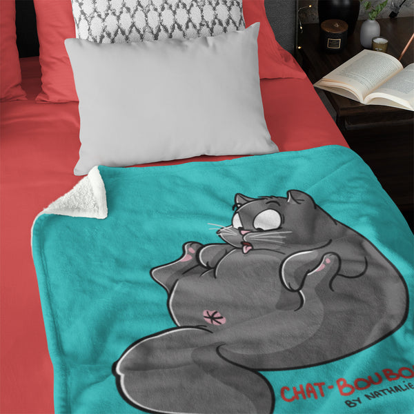 Chat-Bouboule by Nathalie Jomard - Petit plaid pour enfants