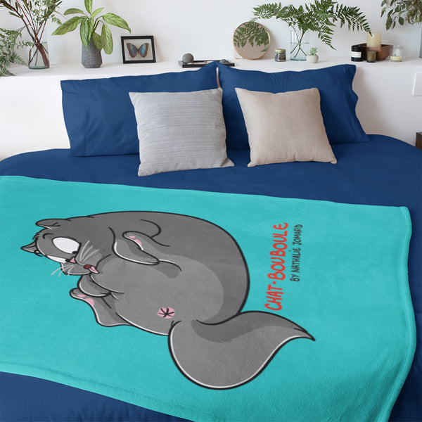 Chat-Bouboule by Nathalie Jomard - Petit plaid pour enfants
