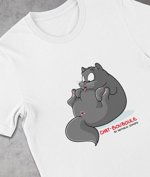 Chat-Bouboule by Nathalie Jomard - T-shirt premium unisexe à col rond