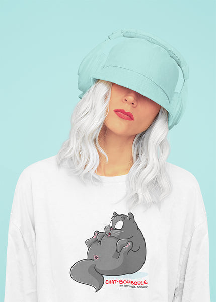 Chat-Bouboule by Nathalie Jomard - T-shirt premium unisexe à col rond