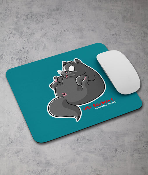 Chat-Bouboule by Nathalie Jomard - Tapis de souris