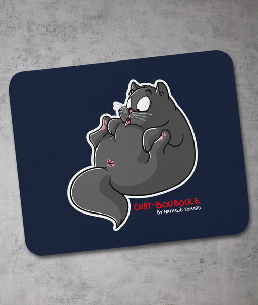 Chat-Bouboule by Nathalie Jomard - Tapis de souris
