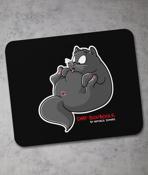 Chat-Bouboule by Nathalie Jomard - Tapis de souris