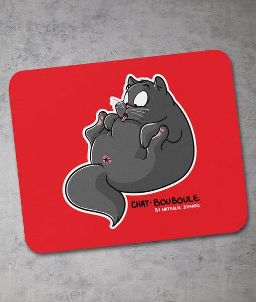 Chat-Bouboule by Nathalie Jomard - Tapis de souris