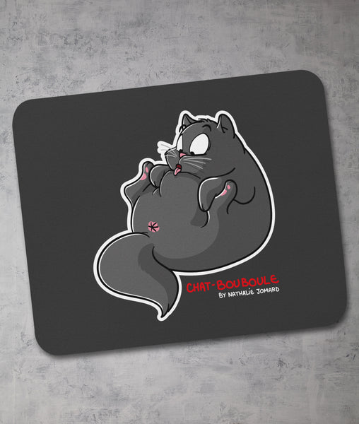 Chat-Bouboule by Nathalie Jomard - Tapis de souris