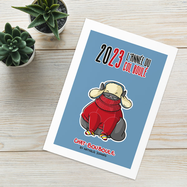 Chat-Bouboule 2023 by Nathalie Jomard - Carte de vœux