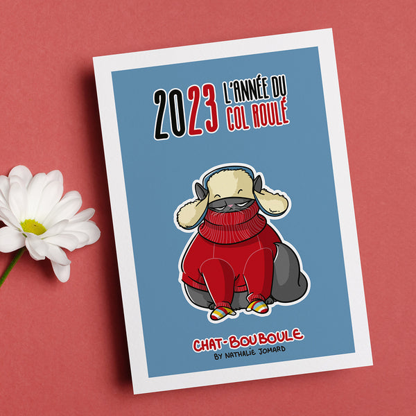 Chat-Bouboule 2023 by Nathalie Jomard - Carte de vœux