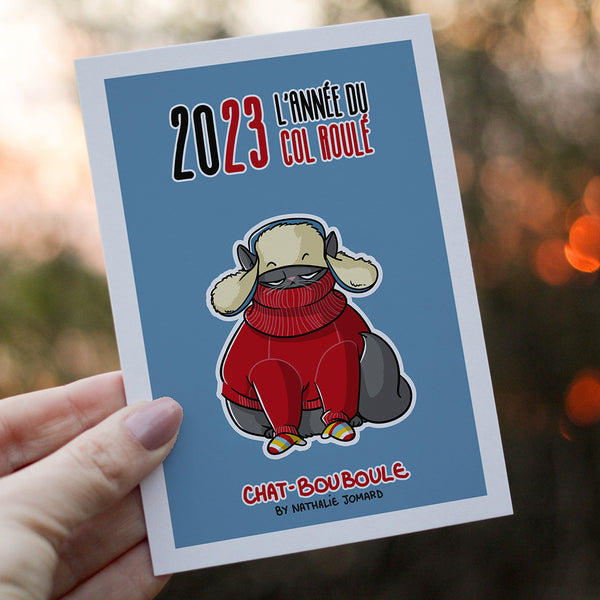 Chat-Bouboule 2023 by Nathalie Jomard - Carte de vœux