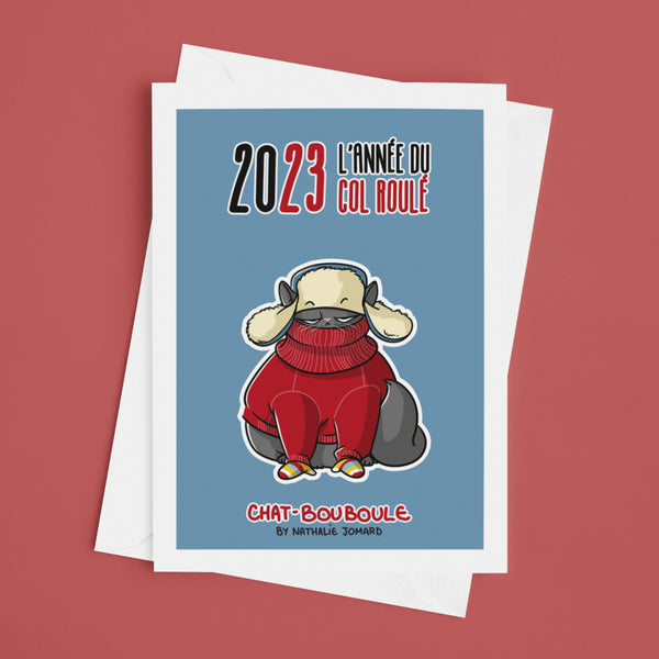 Chat-Bouboule 2023 by Nathalie Jomard - Carte de vœux