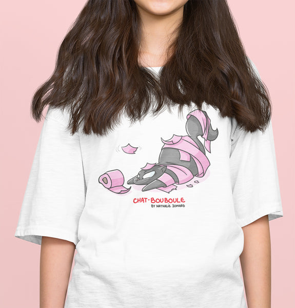 Chat-Bouboule Prédateur discount by Nathalie Jomard - T-shirt premium unisexe à col rond