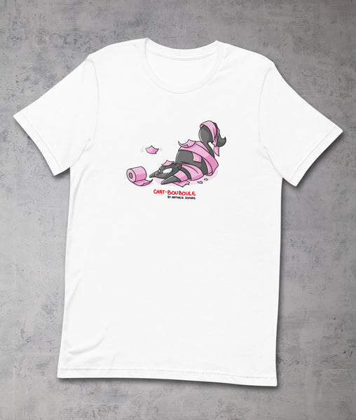 Chat-Bouboule Prédateur discount by Nathalie Jomard - T-shirt premium unisexe à col rond