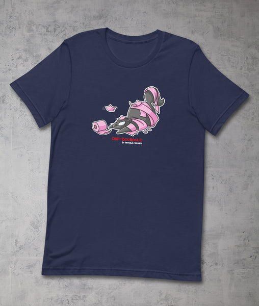 Chat-Bouboule Prédateur discount by Nathalie Jomard - T-shirt premium unisexe à col rond