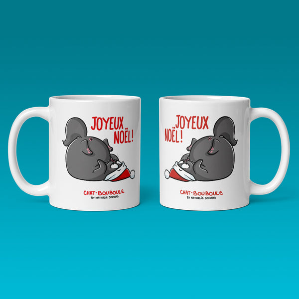 Chat-Bouboule de Noël by Nathalie Jomard - Mug