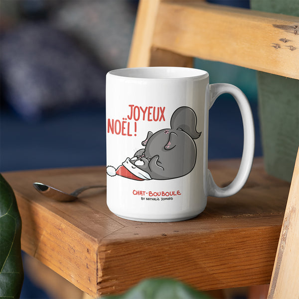 Chat-Bouboule de Noël by Nathalie Jomard - Mug