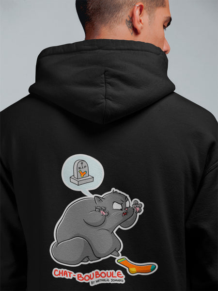 Chat-Bouboule #Feroce - Sweat à Capuche Unisexe Impression dos
