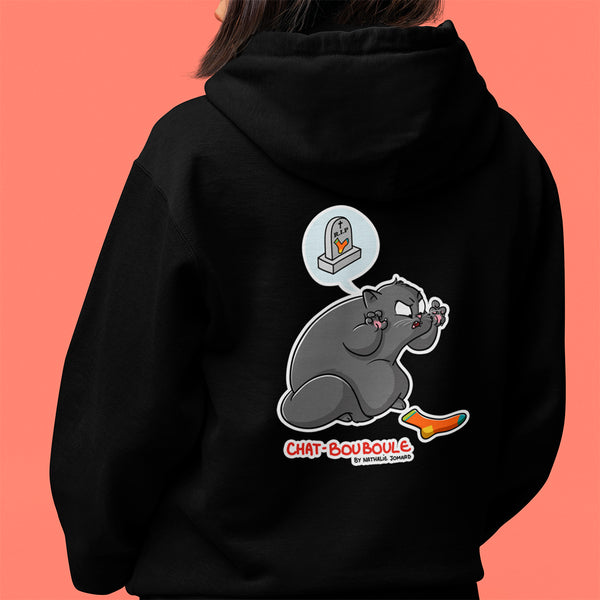Chat-Bouboule #Feroce - Sweat à Capuche Unisexe Impression dos
