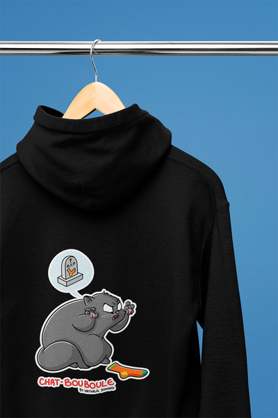 Chat-Bouboule #Feroce - Sweat à Capuche Unisexe Impression dos