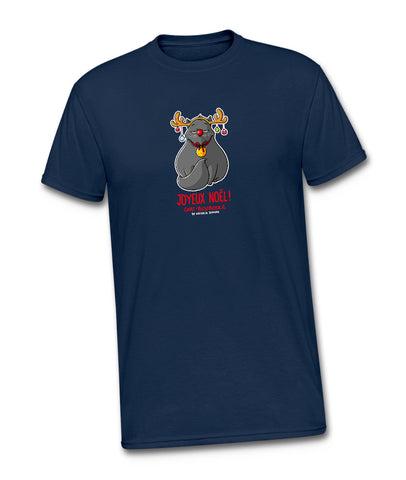 Chat-Bouboule Christmas mood by Nathalie Jomard - T-shirt épais homme (du S au 5XL)