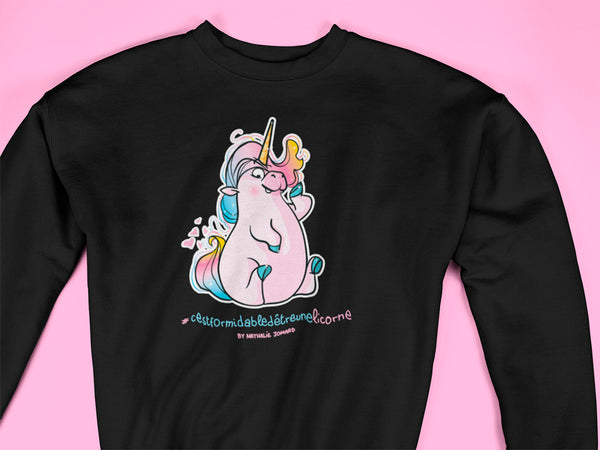 #cestformidabledetreunelicorne, by Nathalie Jomard - Sweatshirt premium unisexe