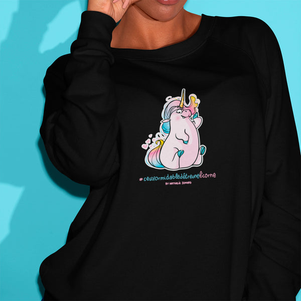 #cestformidabledetreunelicorne, by Nathalie Jomard - Sweatshirt premium unisexe