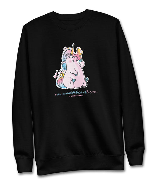 #cestformidabledetreunelicorne, by Nathalie Jomard - Sweatshirt premium unisexe