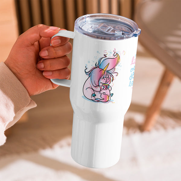 Même les licornes ont besoin de café le matin, by Nathalie Jomard - Mug avec anse