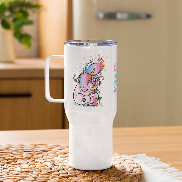 Même les licornes ont besoin de café le matin, by Nathalie Jomard - Mug avec anse