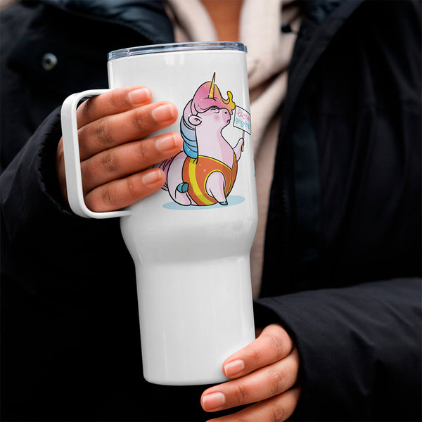 Même les licornes font grève, by Nathalie Jomard - Mug avec anse