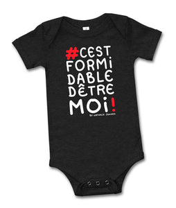 #cestformidabledêtremoi by Nathalie Jomard - Body à manches courtes pour bébé
