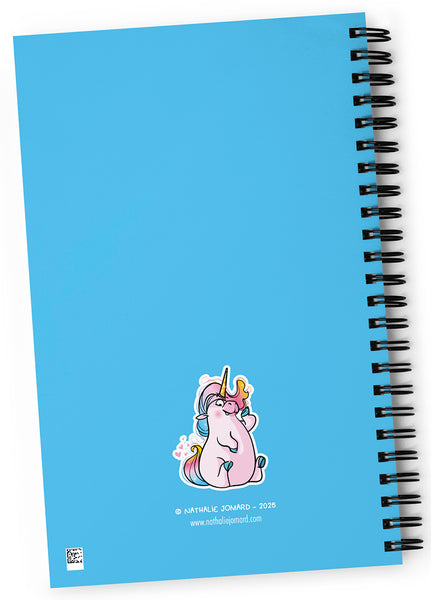 #cestformidabledetreunelicorne, by Nathalie Jomard - Carnet à spirale