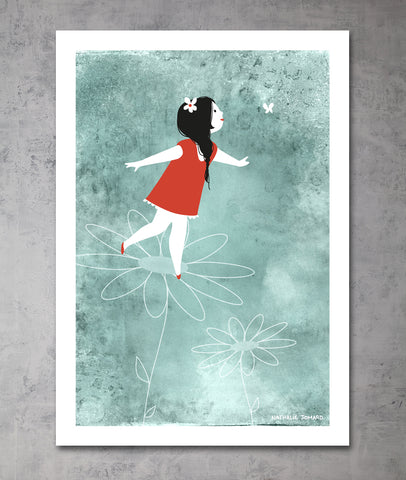 Poster Comme un air de printemps by Nathalie Jomard