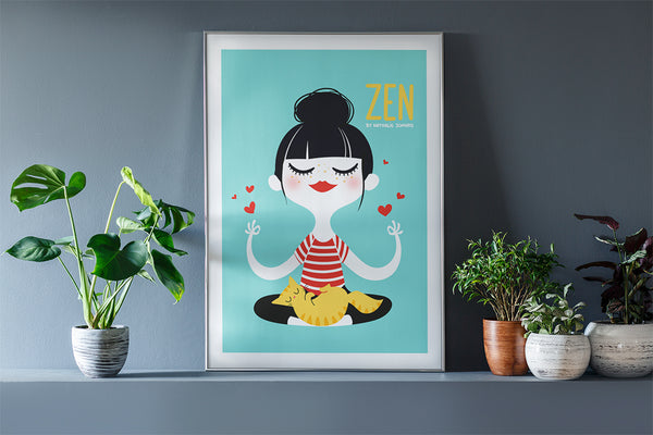 Poster Zen by Nathalie Jomard