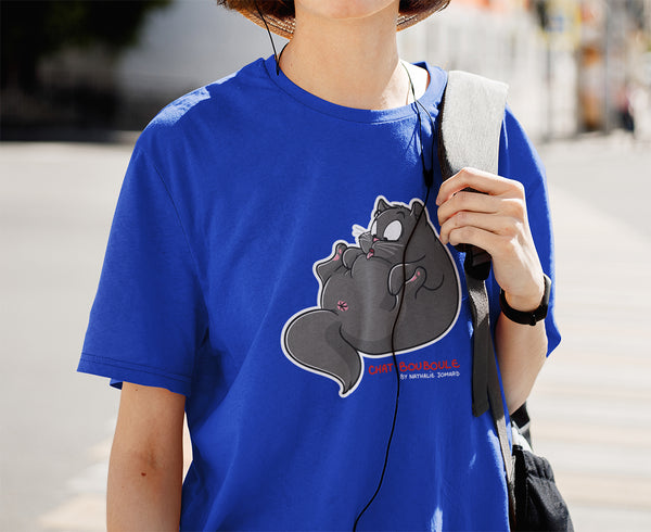 Chat-Bouboule by Nathalie Jomard - T-shirt premium unisexe à col rond