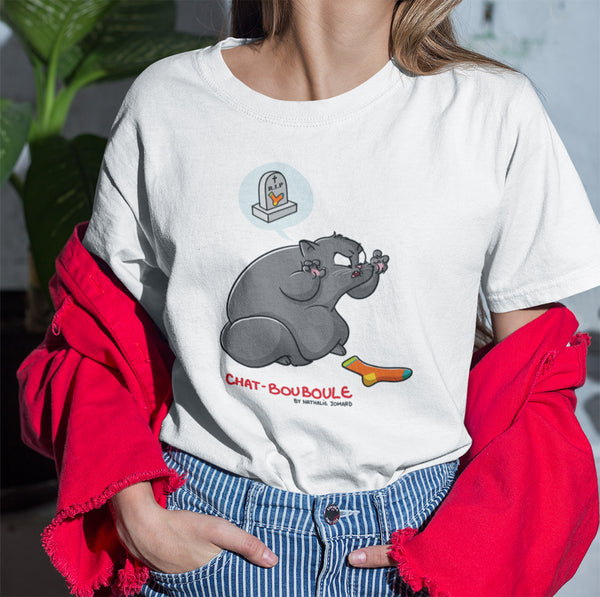 Chat-Bouboule #Féroce by Nathalie Jomard - T-shirt premium unisexe à col rond