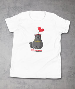 Chat-Bouboule Love by Nathalie Jomard - T-shirt premium à col rond pour Enfant