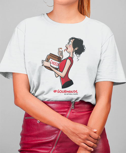 #Gourmande by Nathalie Jomard - T-shirt premium unisexe à col rond