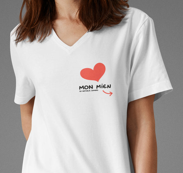 Mon Mien / Ma Mienne by Nathalie Jomard - T-shirt Unisexe à Col V