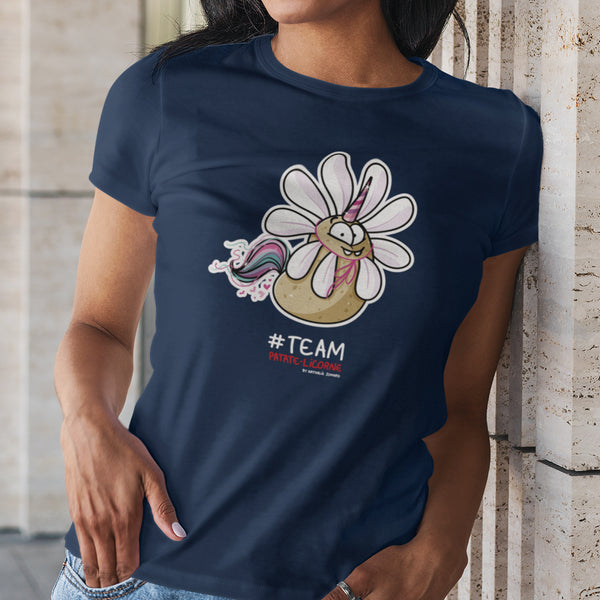 Patate-Licorne en fleur by Nathalie Jomard - T-shirt décontracté pour Femme